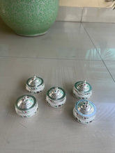 Sterling Silver Unique Antique Design Dome Meena Round Dibbi, Brides Eye Kajal Box, small Trinket Box, Kumkum box, Return Gift, Wedding Gift